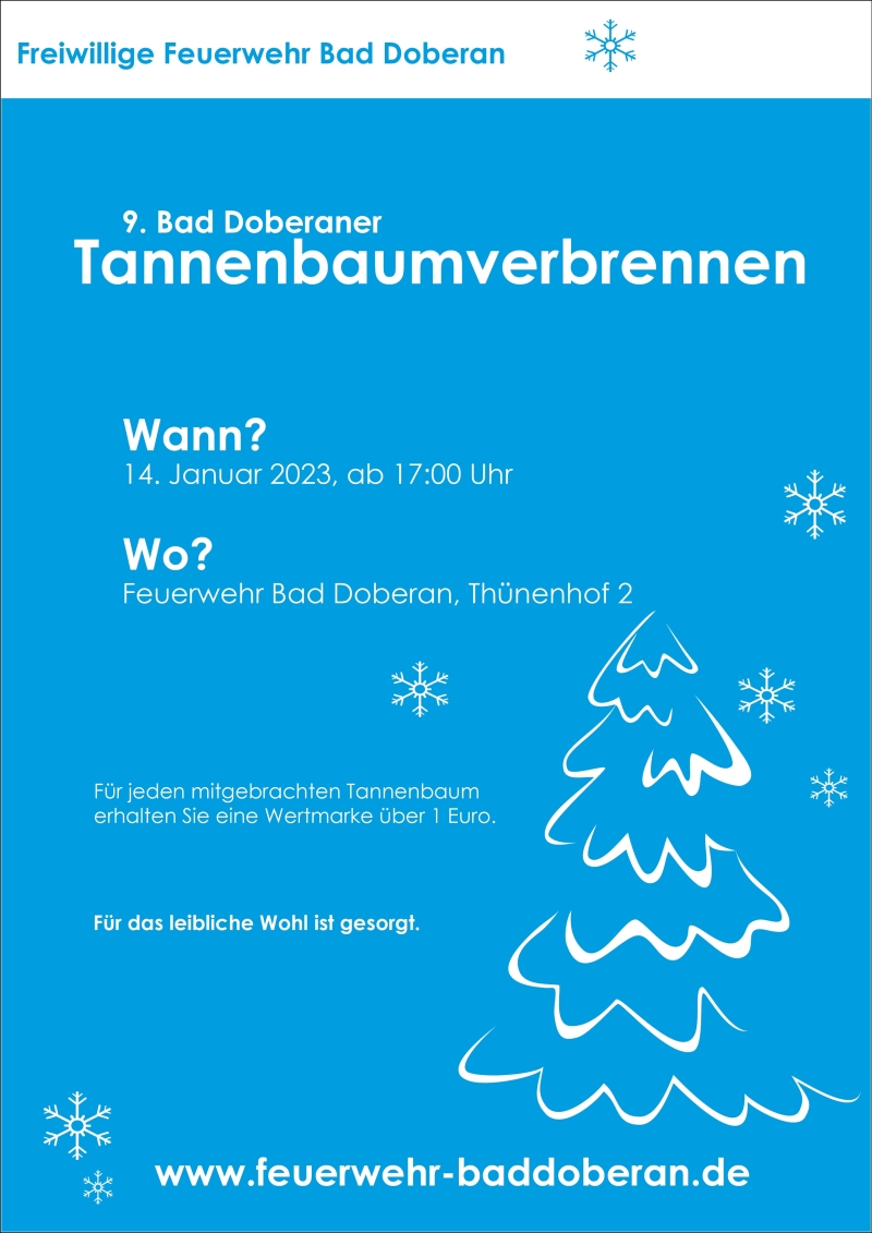 Tannenbaumverbrennen in Bad Doberan Tannenbaumverbrennen in Bad Doberan