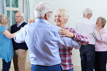Group Of Seniors Enjoying Dancing Club Together Group Of Seniors Enjoying Dancing Club Together